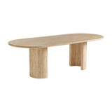 Thiennes Travertine Oval Dining Table