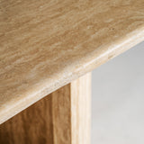 Thiennes Travertine Oval Dining Table