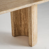 Thiennes Travertine Oval Dining Table