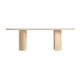 Thiennes Travertine Oval Dining Table