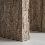 Viaud Travertine Console Table