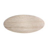 Thiennes Travertine Oval Dining Table