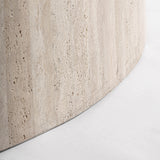 Thiennes Travertine Oval Dining Table