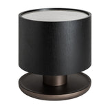 Breil Black Oak Wood Side Table Ceramic Top