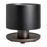 Breil Black Oak Wood Side Table Ceramic Top