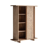 Jacquard Mango Wood Tall Wardrobe