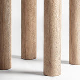 Jacquard Mango Wood & Travertine Dining Table - 250cm