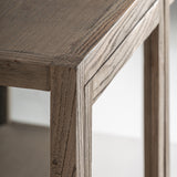 Masein Elm Wood Modular Display Cabinet
