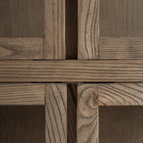 Masein Elm Wood Modular Display Cabinet