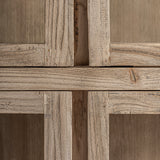 Masein Elm Wood Modular Display Cabinet