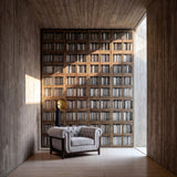 Masein Elm Wood Modular Display Cabinet