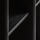 Nara Mango Wood Bookcase Black