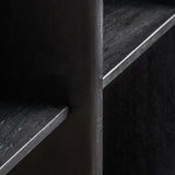 Nara Mango Wood Bookcase Black