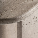 Clare Travertine & Mango Wood Console Table
