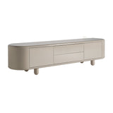 Zorbig Off White Gloss Low Sideboard