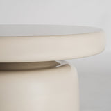 Zorbig Off White Gloss Side Table