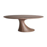 Sittard Walnut Brown Oval Dining Table