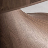 Sittard Walnut Brown Oval Dining Table