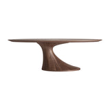 Sittard Walnut Brown Oval Dining Table