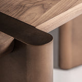 Hoolsbeek Walnut Desk Copper Base