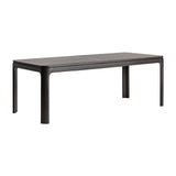 Buken Black Ash Wood Extending Dining Table