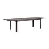 Buken Black Ash Wood Extending Dining Table