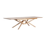 Vrebos Light Ash Wood Extending Dining Table