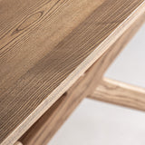 Vrebos Light Ash Wood Extending Dining Table