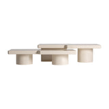 Novara Off White Gloss Coffee Table - Set of Two