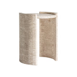 Thiennes Travertine Side Table