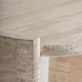 Thiennes Travertine Side Table