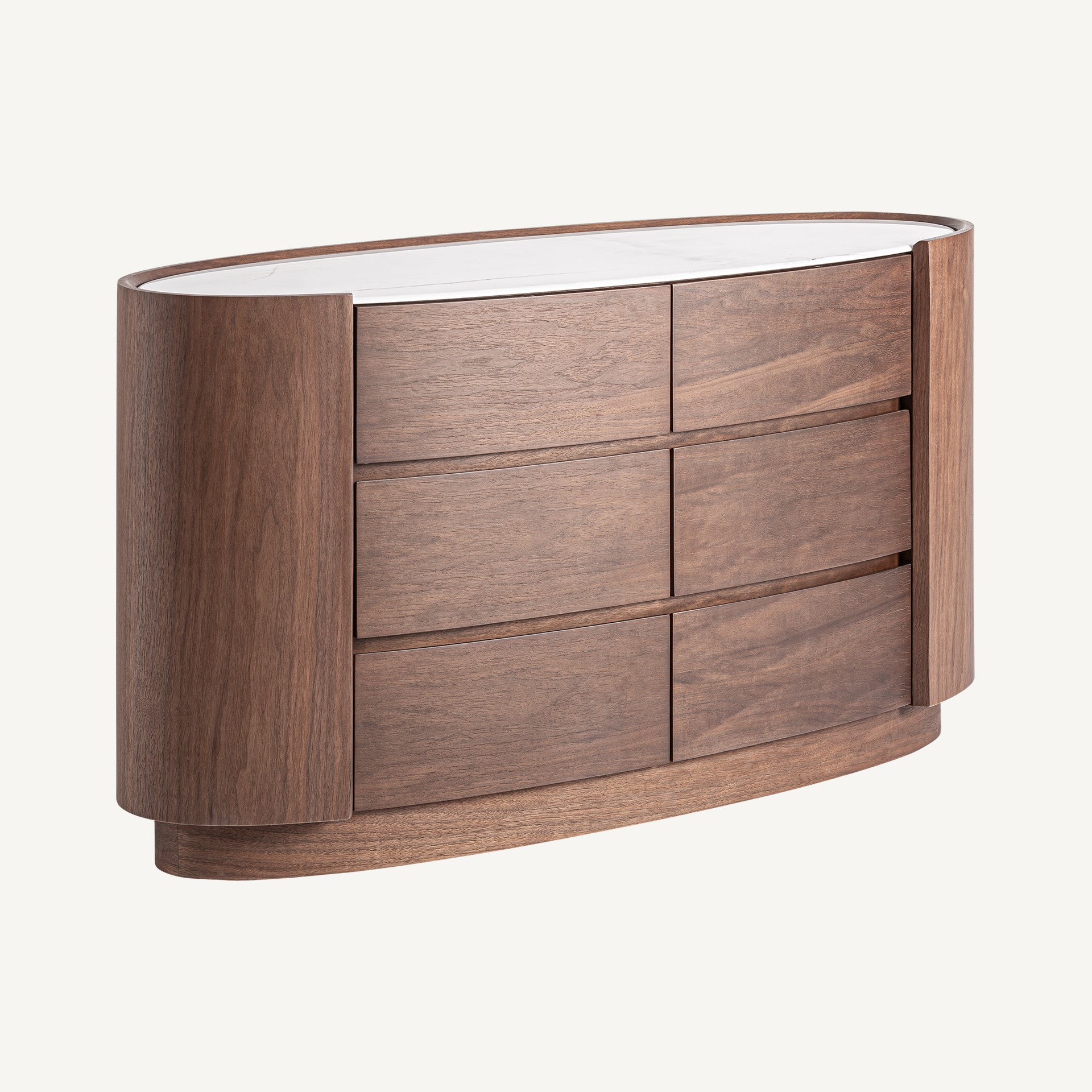 Stuetta Rounded Chest Of Drawers with Sintered Stone Top