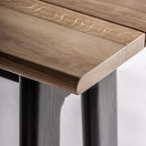 Nara Oak Wood Bench - Black