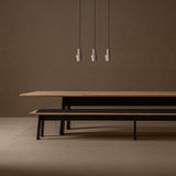 Nara Oak Wood Bench - Black