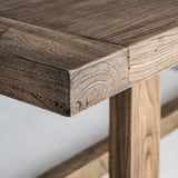 Norvik Elm Wood Dining Table - Large
