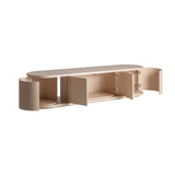 Kharj Natural Oak Wood TV Stand