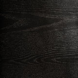 Rize Black Oak Wood Two Door Cabinet