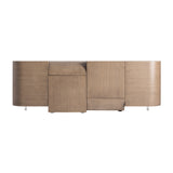 Aksaray Brown Oak Wood Design Sideboard
