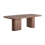 Aciera Walnut Wood Rectangular Dining Table