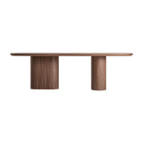 Aciera Walnut Wood Rectangular Dining Table
