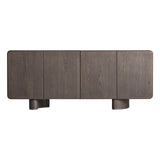 Pravia Brown Wood 4 Door Sideboard