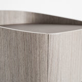 Burkina Grey Oak Wood Bedside Table