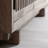 Gabia Mango Wood 4 Door Media Unit