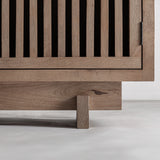 Gabia Mango Wood 4 Door Media Unit
