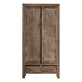 Thouars Tall Elm Wood Wardrobe