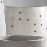 Jacquard Off White Concrete Plant Pot (Set Of 3)