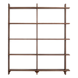 Brutalist Sal Wood Modular Shelf - 200cm