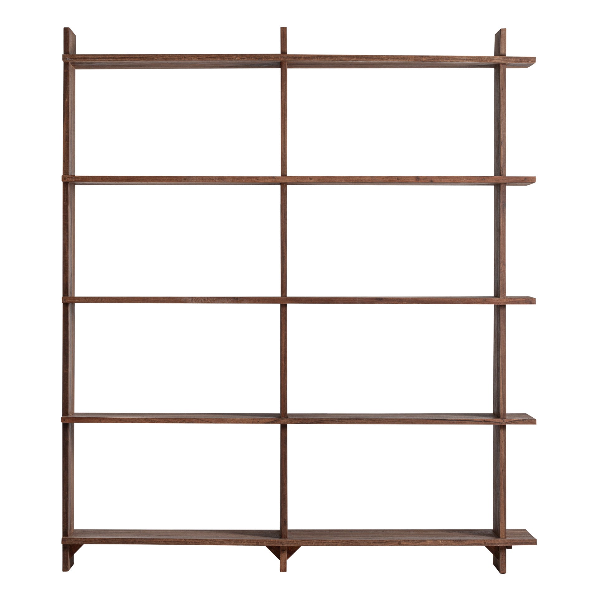 Brutalist Sal Wood Modular Shelf - 200cm