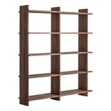 Brutalist Sal Wood Modular Shelf - 200cm