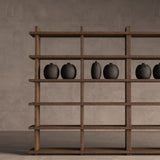 Brutalist Sal Wood Modular Shelf - 200cm